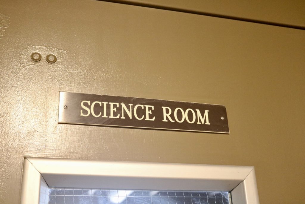 Door to the Biology Lab